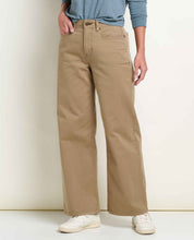Load image into Gallery viewer, TOAD&amp;CO TAMARACK WIDE LEG JEAN KHAKI WOMENS PANT

