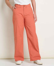 Load image into Gallery viewer, TOAD&amp;CO EARTHWORKS WIDE LEG CHINO CLAY WOMENS PANT
