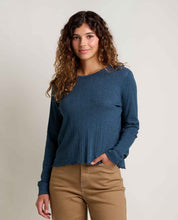 Load image into Gallery viewer, TOAD&amp;CO FOOTHILL POINTELLE LONG SLEEVE CREW II WOMENS TOP
