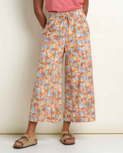Load image into Gallery viewer, TOAD&amp;CO SUNKISSED WIDE LEG CROP PANT SUNSET PRINT WOMENS PANT
