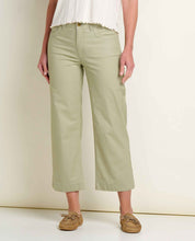 Load image into Gallery viewer, TOAD&amp;CO EARTHWORKS WIDE LEG CROP PANT YUCCA WOMENS PANT
