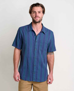 TOAD&CO TREESCAPE SHORT SLEEVE BUTTON DOWN MENS SHIRT