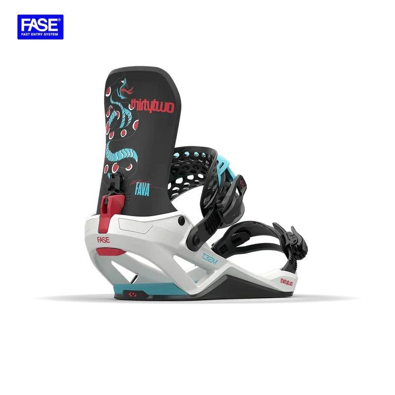 THIRTYTWO T32M FASE X PAT FAVA GREY SNOWBOARD BINDINGS