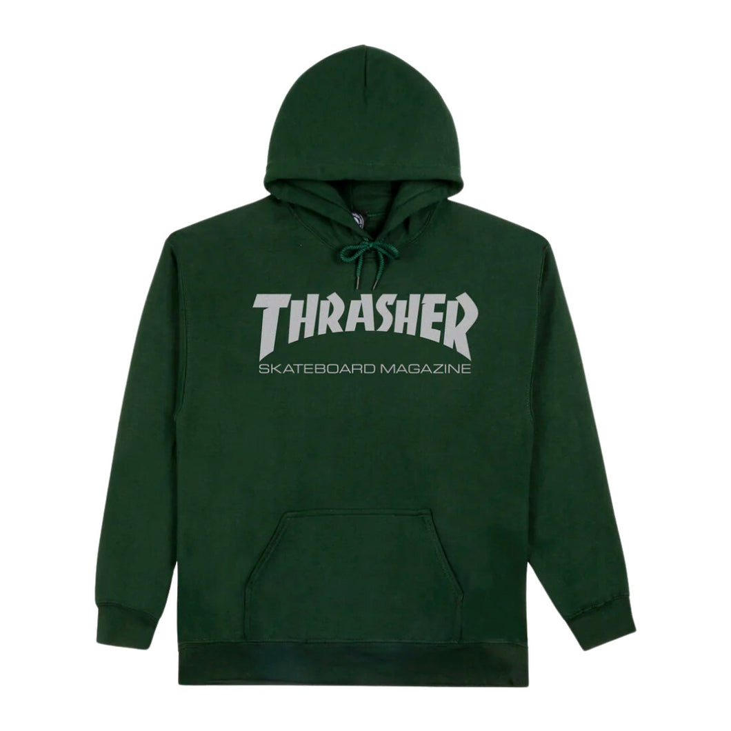 THRASHER SKATE MAG HOODIE GREEN/GREY MENS HOODIE