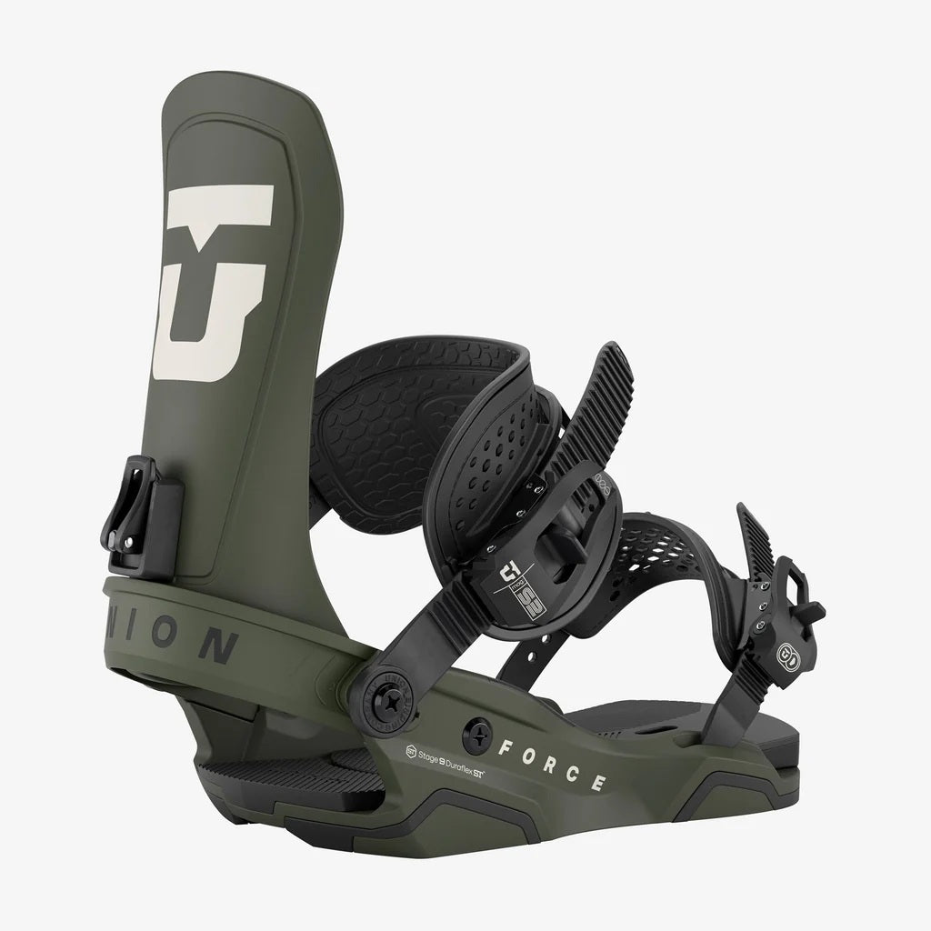 UNION FORCE (TEAM HIGHBACK) ARMY GREEN 2026 MENS SNOWBOARD BINDINGS