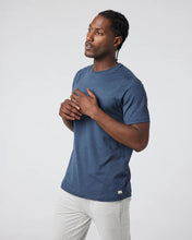 Load image into Gallery viewer, VUORI SHORT SLEEVE PONTO PERFORMANCE TEE AZURE HEATHER MENS T-SHIRT
