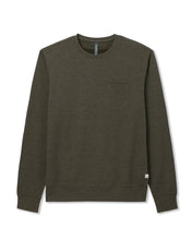 Load image into Gallery viewer, VUORI JEFFREYS CREW 2.0 OLIVE HEATHER MENS SWEATSHIRT
