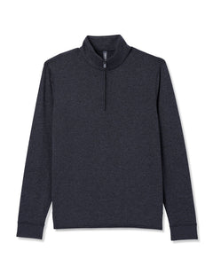VUORI PONTO HALF ZIP MOCK NECK CHARCOAL HEATHER MENS SWEATSHIRT