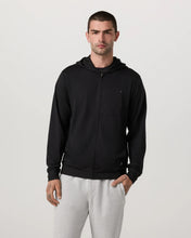 Load image into Gallery viewer, VUORI PONTO FULL ZIP BLACK HEATHER MENS HOODIE
