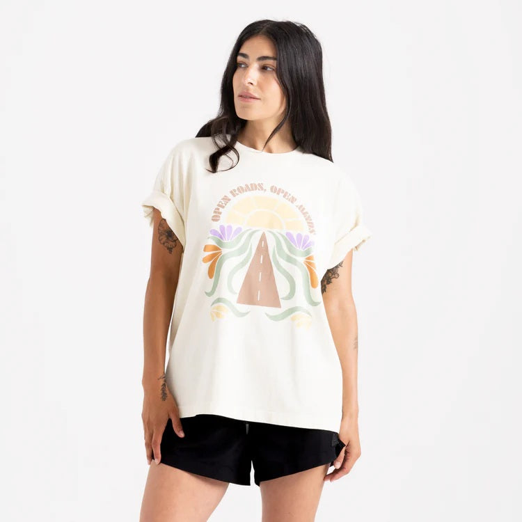 ROARK ROAD RISE OVERSIZED PREMIUM TEE WOMENS T-SHIRT
