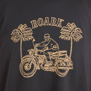ROARK MOTO SKELE BOXY CROP PREMIUM TEE WOMENS T-SHIRT