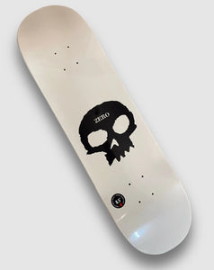 ZERO DECK GLOW IN THE DARK SINGLE SKULL 8.5"