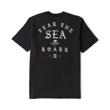 Load image into Gallery viewer, ROARK FEAR THE SEA BLACK MENS T-SHIRT
