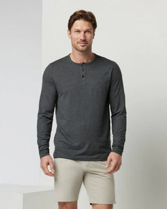 VUORI EASE PERFORMANCE HENLEY LONG SLEEVE MENS SHIRT