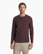 Load image into Gallery viewer, VUORI EASE PERFORMANCE HENLEY LONG SLEEVE MENS SHIRT
