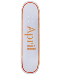 APRIL DECK OG LOGO ORANGE 8.5"