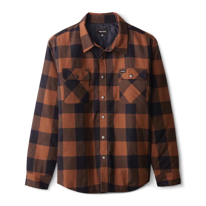 BRIXTON BOWERY LINED LONG SLEEVE FLANNEL
