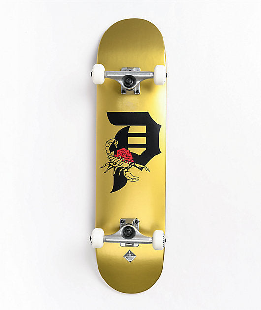 PRIMITIVE DIRTY P SCORPION COMPLETE SKATEBOARD 7.75