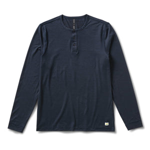VUORI EASE PERFORMANCE HENLEY LONG SLEEVE MENS SHIRT
