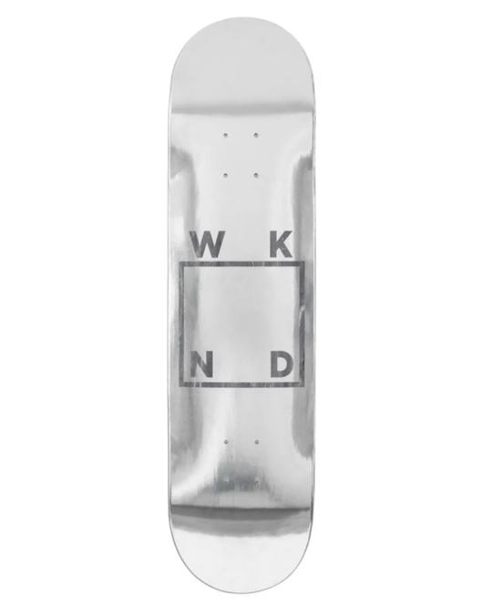 WKND DECK SILVER FOIL LOGO 8.0