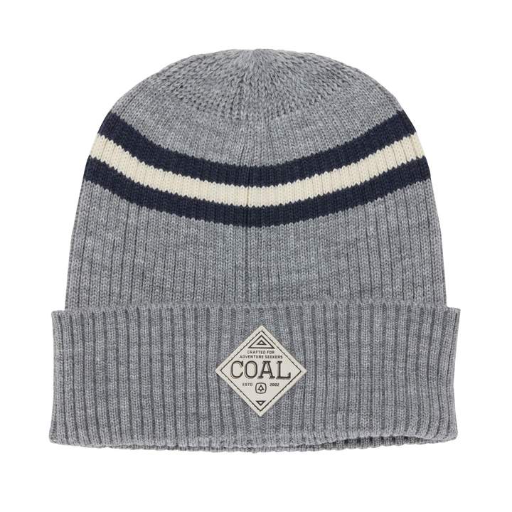 COAL THE PAXTON STRIPED RIB KNIT RECYCLED BEANIE