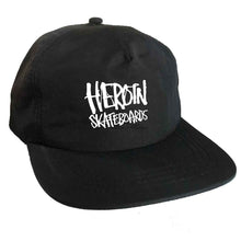 Load image into Gallery viewer, HEROIN SKATEBOARDS SCRIPT NYLON SNAPBACK HAT
