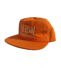 Load image into Gallery viewer, HEROIN SKATEBOARDS SCRIPT NYLON SNAPBACK HAT
