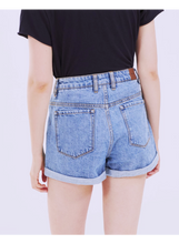 Load image into Gallery viewer, RVCA HI ROLLER HIGH RISE DENIM WOMENS SHORTS
